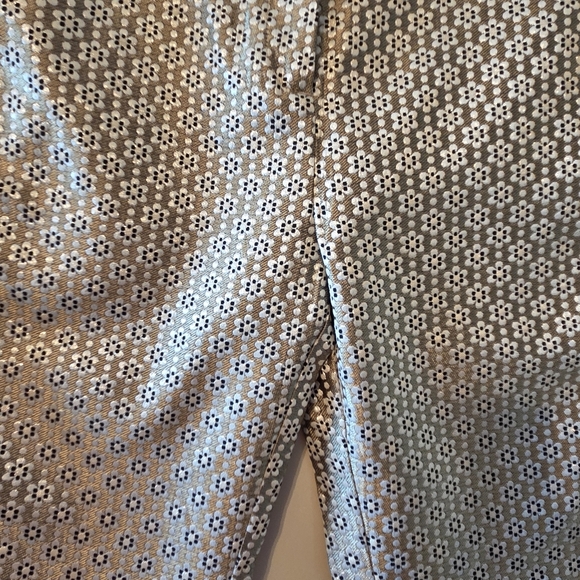 Maje Women's Floral Print Straight Jacquard Metallic Trousers Pants Size EU 34 - Picture 9 of 16